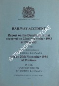 Railway Accident - Report on the Derailments that occurred on 22nd September 1983 at Pitlochry in the Scottish Region of British Railways and on 30th November 1984 at Pershore in the Western Region of British Railways by Department of Transport